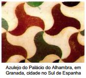 13. A figura é um motivo retirado de um azulejo de uma parede do palácio do Alhambra. 13.1. Desenha a imagem de associada à rotação do plano de centro em e amplitude.