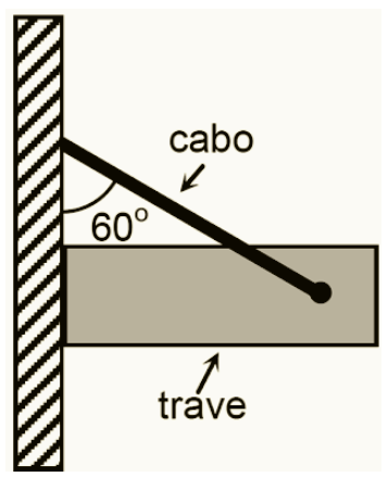 8 (UERJ/2012) Uma balança romana consiste em uma haste horizontal sustentada por um gancho em um ponto de articulação fixo.