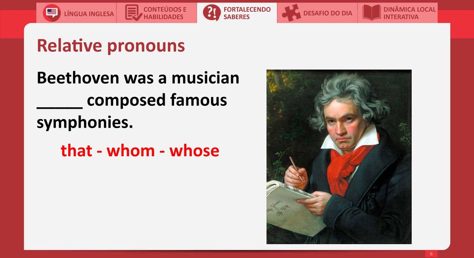 pronouns Beethoven was a musician