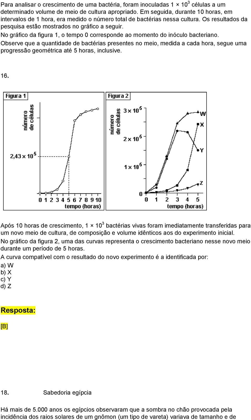No gráfico da figura 1, o tempo 0 corresponde ao momento do inóculo bacteriano.