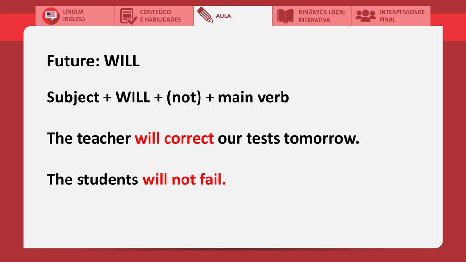 will correct our tests
