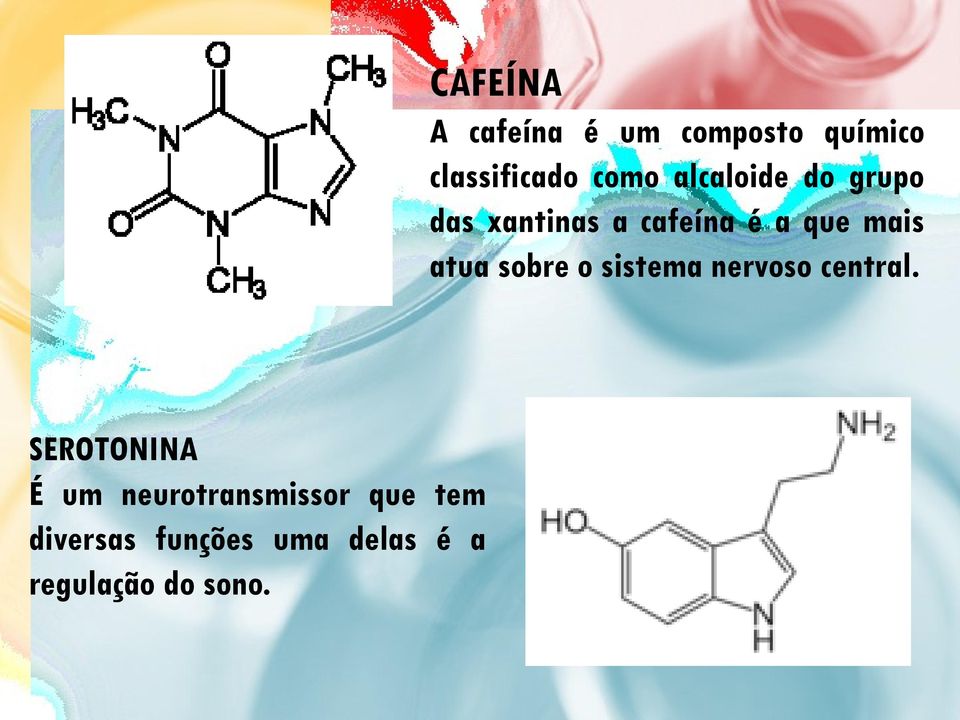 CAFEÍNA A cafeína é um composto químico classificado como