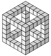 38. O esqueleto de um cubo 6 x 6x6, formado por cubinhos 1 x 1 x 1 é mostrado na figura. Quantos cubinhos formam este esqueleto? 40 b) 4 6 8 46 39.