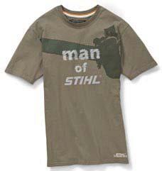 T-Shirt «Retro» T-Shirt «Fashion» T-shirt «man of STIHL» Camisa «Oxford» Camisola com impressão fotográfica retro no peito.