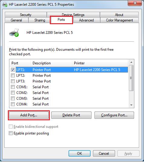 4.2 Configuração da impressão LPR para Windows No