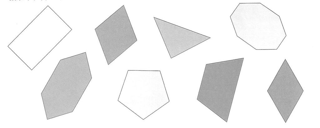 17) OBSERVE as imagens e RESPONDA: 1 2 3 4 5 6 7 8 a) É CORRETO afirmar que todas as figuras acima são polígonos? EXPLIQUE, citando as características de figuras consideradas polígonos.