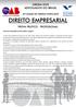 ORDEM DOS ADVOGADOS DO BRASIL XIV EXAME DE ORDEM UNIFICADO DIREITO EMPRESARIAL PROVA PRÁTICO - PROFISSIONAL
