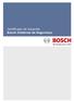 Certificado de Garantia Bosch Sistemas de Segurança