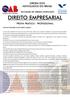 ORDEM DOS ADVOGADOS DO BRASIL XIII EXAME DE ORDEM UNIFICADO DIREITO EMPRESARIAL PROVA PRÁTICO - PROFISSIONAL