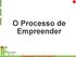 Empreendedorismo Prof. Werther Serralheiro. O Processo de Empreender