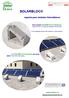 SOLARBLOC. suporta para módulos fotovoltaicos. www.solarbloc.es. Novo modelo SOLARBLOC Coberturas, desenvolvido con pista de sujeição de âncoras.
