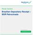 Brazilian Depositary Receipt BDR Patrocinado