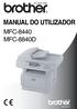 MANUAL DO UTILIZADOR MFC-8440 MFC-8840D. Versão B