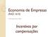 Economia de Empresas (RAD 1610) Prof. Dr. Jorge Henrique Caldeira. Incentivos por compensações