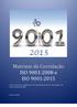 Matrizes de Correlaça o ISO 9001:2008 e ISO 9001:2015