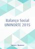 Balanço Social UNINORTE 2015